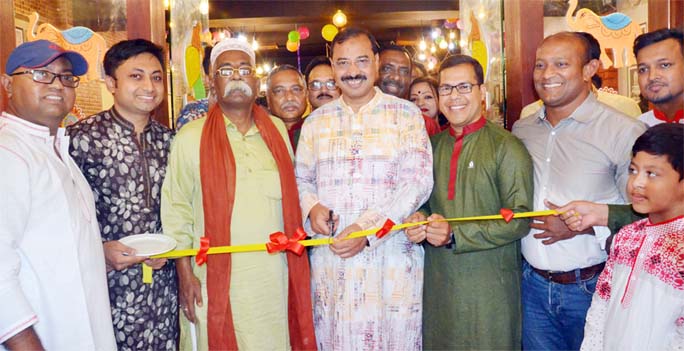 CCC Mayor A J M Nasir Uddin and Ali Abbas , President, Chattogram Press Club inaugurating Press CafÃ© at Port City on Sunday.