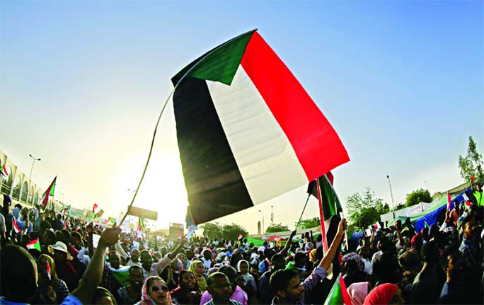 Sudanese protesters launched anti-government demonstrations in December and have for days been camped out in front of Khartoum's army headquarters.