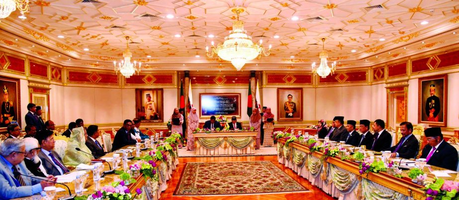 Six MOUs between Brunei and Bangladesh's top business company leaders was signed in presence of Prime Minister Sheikh Hasina and Sultan Haji Hassanal Balkiah of Brunei at Istana Nurul Aminey on Monday.