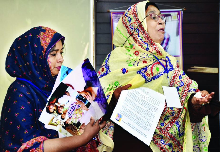 Family members of the victims of "enforced disappearances"" break down in tears during a discussion organised by the Committee for the Protection of Fundamental Rights at the Jatiya Press Club in city on Saturday. They also called upon the authorities co"