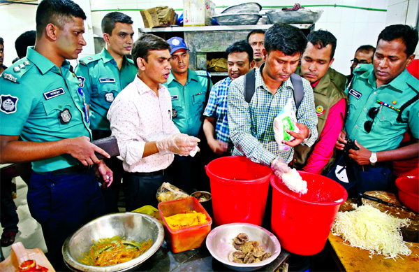 A DMP Mobile Court realised Tk. 2.35 lakh from four hotels of city's Farmgate area on Sunday for keeping and selling of substandard and adulterated food items.