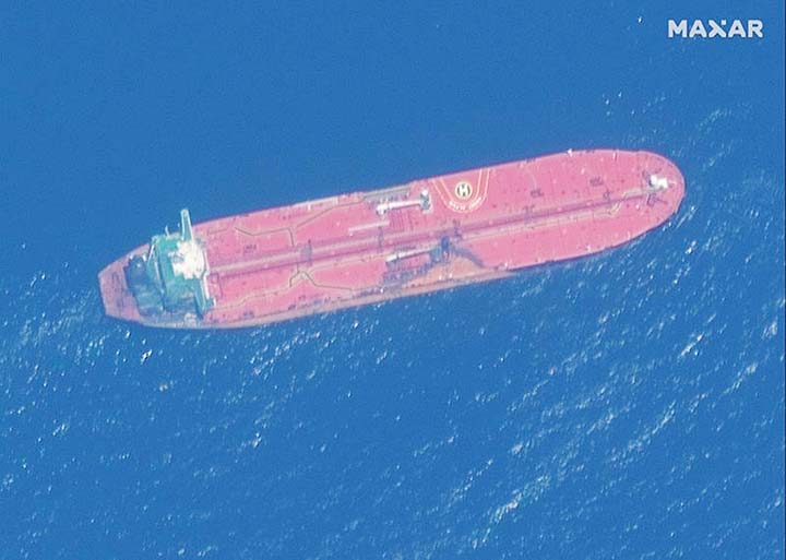 New satellite photos released on Monday show two oil tankers apparently attacked in the Gulf of Oman last week. The U.S. alleges Iran used limpet mines to strike the two tankers. Iran has denied being involved.