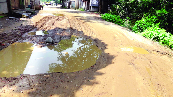 MYMENSINGH: Authority concern yet to take any step as dilapidated Dopaura Kolsindur Road at Mymensingh need immediate repair . This snap was taken on Wednesday.