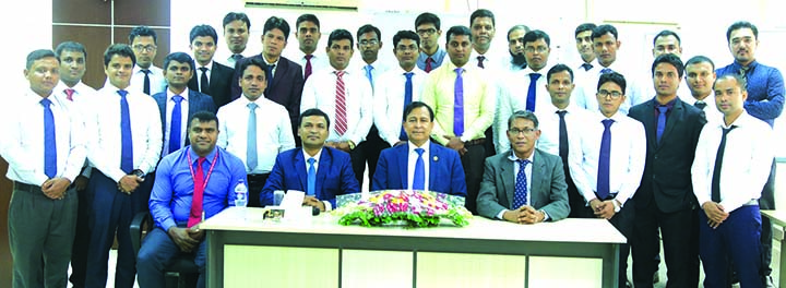 Md Tariqul Azam, Additional Managing Director of Standard Bank Ltd, inaugurating a three-day long induction training for newly recruited Trainee Assistant Officers at its training institute in the city on Tuesday. M Ahsan Ullah Khan, Head of PR and Md Amz