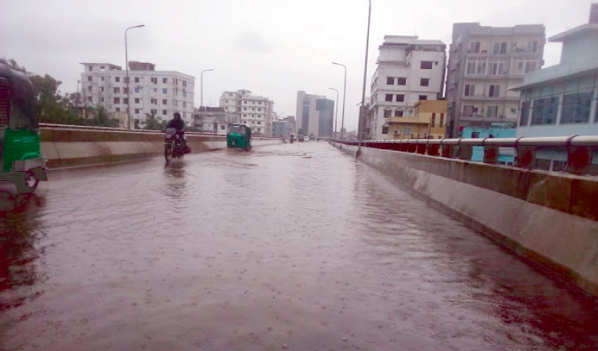Water-logging is a regular phenomenon in the Port City during monsoon . Water-logging is the miseries of the city dwellers of Chattogram . Even one hour heavy dawn pour , most of the city roads go under water . But it is a miracle that leaving roads,