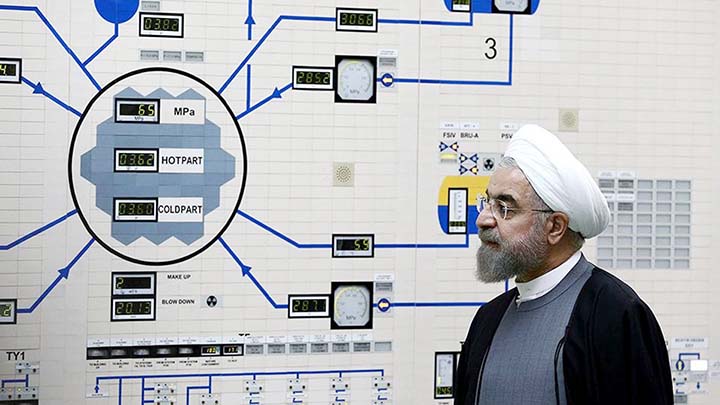 Iran surpassing the uranium enrichment cap and reaching 4.5 percent enrichment was announced Monday. AP photo