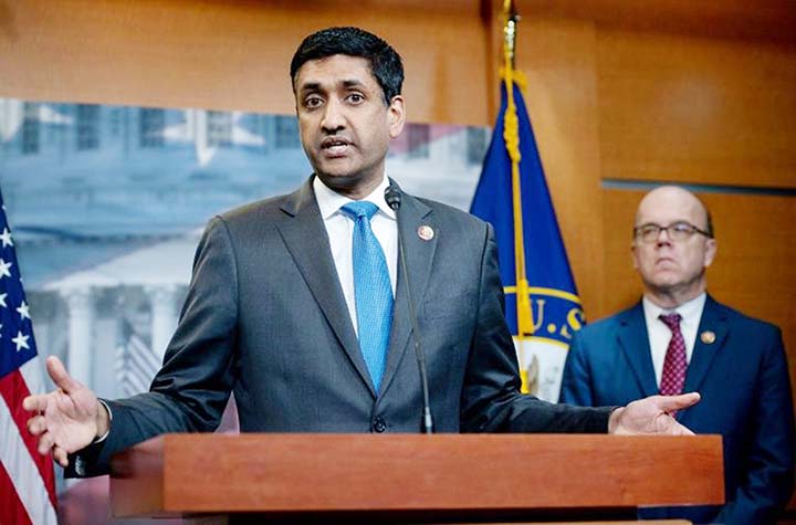 US Representative Ro Khanna, seen here in April 2019, is leading efforts aimed at preventing war with Iran. AP file photo