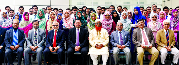 Farman R Chowdhury, Managing Director of Al-Arafah Islami Bank, inaugurating a two-week long "Foundation Course on Banking'' for newly recruited Officers at Training and Research Institute (AIBTRI) in the city on Monday. Director Abdul Malek Mollah, De