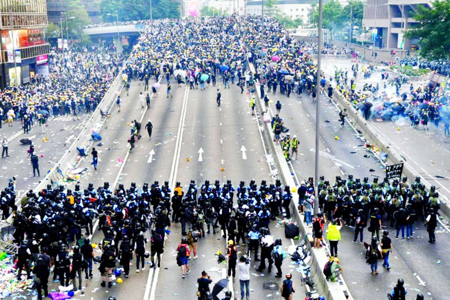 Hong Kong's political crisis has placed its police force in the firing line of public anger.