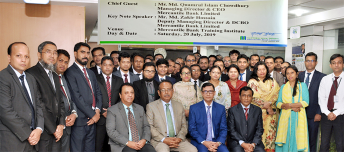 Mercantile Bank organized a workshop titled "Dynamics of Compliance Report on Regulatory and Internal Audit & Inspection" at its training institute in the city recently. Managing Director Md Quamrul Islam Chowdhury, Deputy Managing Director Md Zakir Hos