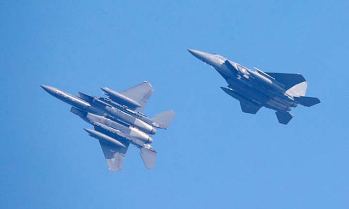 South Korea said its F-15K and F-16K jets scrambled to intercept the Russian plane.