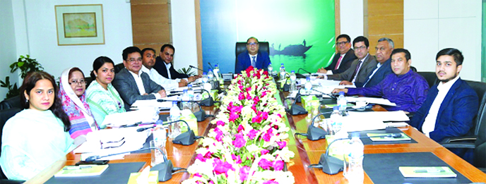 The 43rdMeeting of the Board of Directors of Modhumoti Bank Limited was held at its head office on Thursday. Humayun Kabir, Chairman of the Board of Directors, Barrister Sheikh Fazle Noor Taposh, MP, Chairman, Executive Committee of the Board, among the m