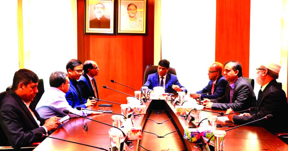 A delegation of the Institute of Cost and Management Accountants of Bangladesh (ICMAB) headed by its President M Abul Kalam Mazumdar called on Dr M Khairul Hossain, Chairman of Bangladesh Securities and Exchange Commission (BSEC) at the later's office re