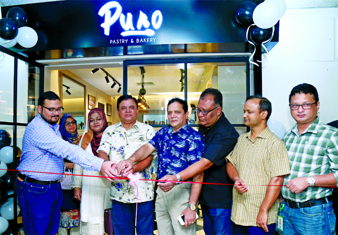 Md Mustafa Khair, Deputy Managing Director of First Security Islami Bank Ltd, inaugurating its agent banking outlet at Banshtola Bazar under Kaliganj of Satkhira. Md Abdur Rashid, Khulna Zonal Head, Ali Nahid Khan, Head of Alternative Delivery Channel Div