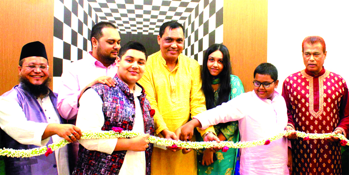 Habibur Rahman Sarker, Chairman along with Elias Sarker, Managing Director and Sharifuzzaman Sarker, Director of Brothers' Furniture Limited, inaugurating its new showroom at city's Dhanmondi area recently. Senior officials and local elites were also pr