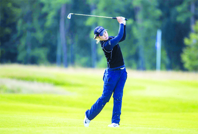 Korea's Jeongeun Lee plays her approach to the 11th hole during day one of the Aberdeen Standard Investments Ladies Scottish Open at The Renaissance Club, North Berwick on Thursday.