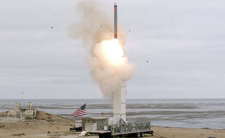 US Defense Department conducted a flight test of a ground-launched cruise missile.