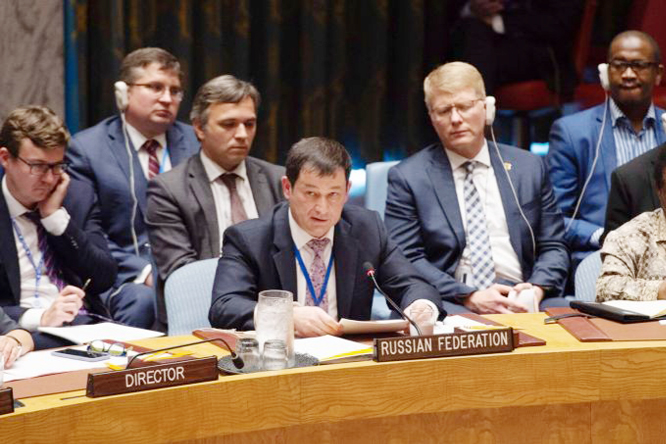 Russia issues stark warning to UN: 'We are all one step from an arms race'.