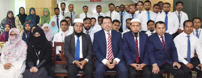 Farman R Chowdhury, Managing Director of Al-Arafah Islami Bank Limited, attended a program on 'Orientation Course on Banking' at the bank's Training and Research Institute in the city on Sunday. Md. Abdur Rahim Duary, Principal of the Institute, Touhid