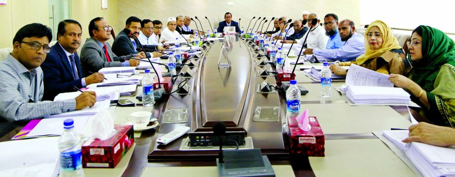 S. M. Amzad Hossain, Chairman of South Bangla Agriculture & Commerce (SBAC) Bank Limited, presiding over the 94th Board of Directors Meeting of the Bank on Tuesday August 27, 2019 at Bank's Head Office in the capital city Dhaka. There were attend others