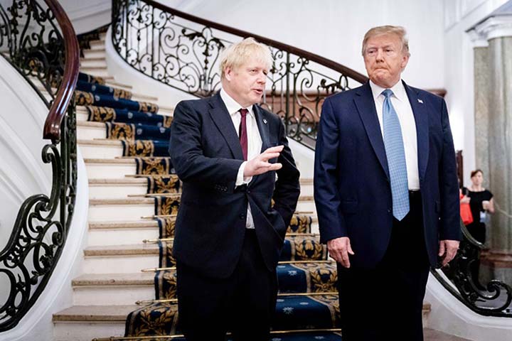 US President Donald Trump praised "great"" British Prime Minister Boris Johnson after his controversial move last week to suspend parliament"