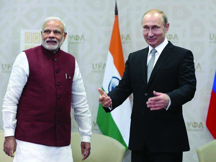 Indian Prime Minister Narendra Modi says he and Russian President Vladimir Putin enjoy a 'special' relationship.