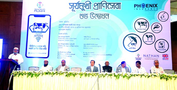 Phoenix Insurance Company Limited, launched its "Surjomukhi Prani Sheba" project at Hotel Intercontinental in the city recently. State Minister for Fisheries and Livestock Department Md. Ashraf Ali Khan Khasru, inaugurated the event as chief guest while