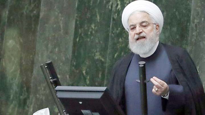 Hassan Rouhani has said he is ready for dialogue if the US first lifts its sanctions.