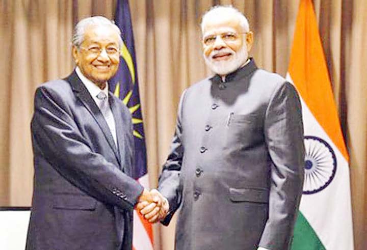 PM Narendra Modi met with Malaysian PM Mahathir Mohamad on the margins of EEF 2019 in Vladivostok.
