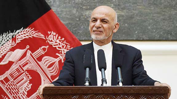 Afghanistan's President Ashraf Ghani's office on Sunday said real peace was only possible when the Taliban stopped their violence and held direct talks with the government.