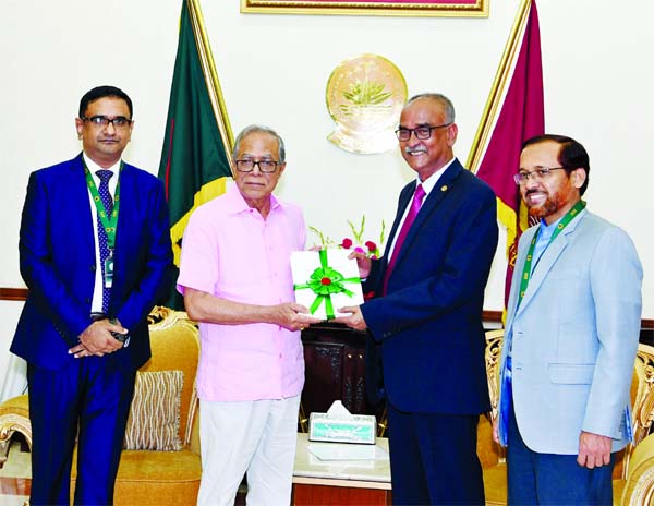 A delegation led by Comptroller and Auditor General Mohammad Muslim Chowdhury submitted its annual report to President Abdul Hamid at Bangabhaban on Wednesday.