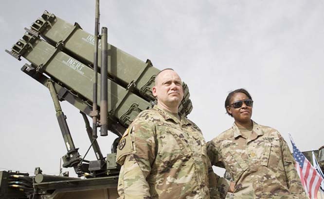 US Patriot missile defence system during a joint Israeli-US military exercise.