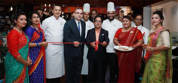 Md Mosharraf Hossain Bhuiyan, Chairman of National Board of Revenue (NBR), inaugurating a 3-day long 'Bangladeshi Food Festival' marking International Tourism Day 2019 at Pan Pacific Sonargaon in the city on Friday. Asif Ahmed, Acting General Manager of