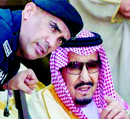 Maj. Gen. Abdulaziz Al Fagham bodyguard of King Salman was shot dead at his friend's home in Jeddah. Internet Photo
