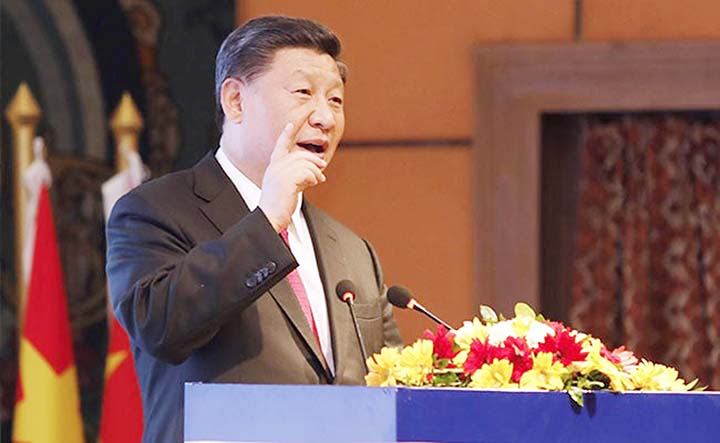 Xi Jinping's comments came as Beijing is putting pressure on Kathmandu.