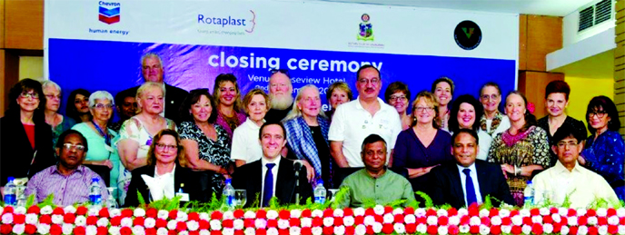 4th Rotaplast International's Mission held at a city hotel recently: Ariful Haque Choudhury, Mayor of Sylhet City Corporation, Dr. Md. Abdus Salam, Director of Parkview Medical College & Hospital, Dr. Anne DeLaney, Medical Team Leader, Rotaplast, Neil Me
