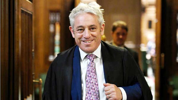John Bercow, the speaker of Britain's House of Commons, announced Monday that he would step down within weeks, issuing a warning to the government not to "degrade" parliament.