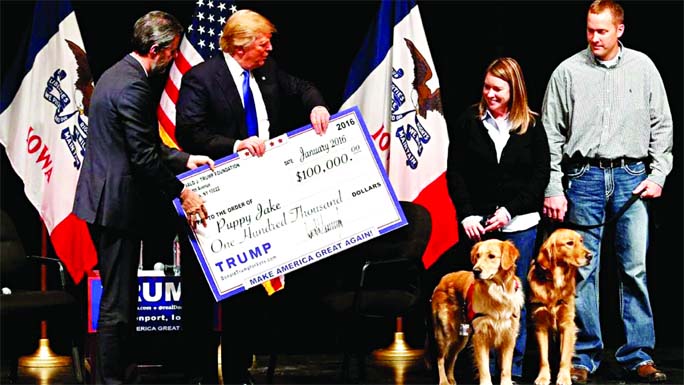 Trump shut down his Donald J. Trump Foundation, the subject of a lawsuit alleging Trump used the charity's money for personal and political gain.