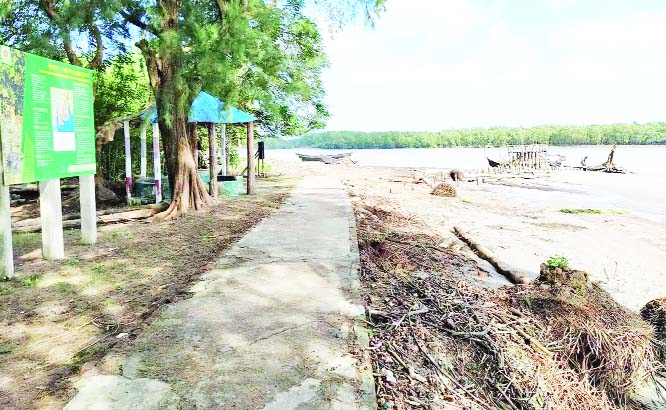 KHULNA: Cyclone â€˜Bulbulâ€™ damages infrastructures in East Sundarbans recently.