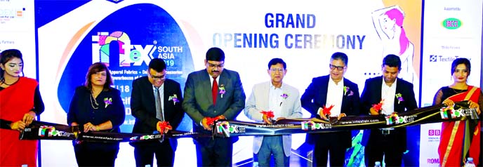 Textiles & Jute Minister Golam Dastagir Gazi, inaugurating the two-days long 'Intex South Asia's Bangladesh' edition organized by Worldex India, endorsed by the Bangladesh Textile Mills Association (BTMA) & Bangladesh Knitwear Manufacturers & Exporters