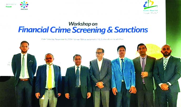 Abu Hena Mohd. Razee Hassan, Head of Bangladesh Financial Intelligence Unit (BFIU) and Co-chair of Asia Pacific Group in Money Laundering (APG), attended at a half-day training workshop on 'Anti-Money Laundering Compliance' jointly organised by Eastern