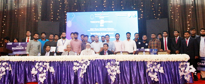 Salman F Rahman, Private Industry and Investment Advisor to the Prime Minister and Co-founder and Chairman of Beximco Group is seen present as Chief Guest at the closing ceremony of the grand national Tech Fest namely â€˜Technovation 2.0â€™ at No
