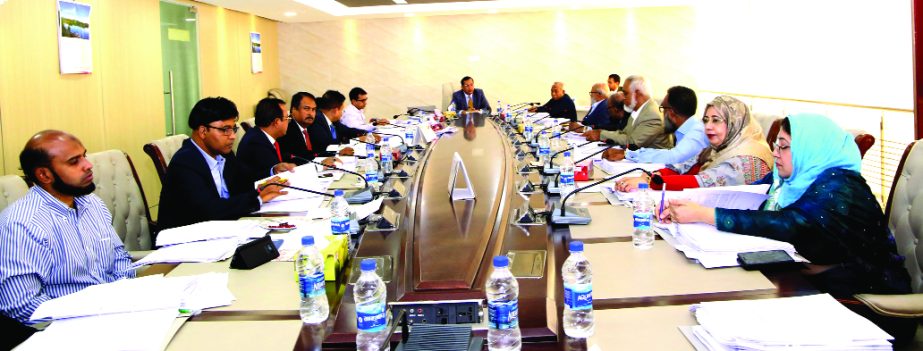 S M Amzad Hossain, Chairman of South Bangla Agriculture & Commerce (SBAC) Bank Limited, presiding over the bank's 97th Board of Directors Meeting at bank's head office in the capital on Thursday. Board of Directors and Managing Director Md Golam Faruque