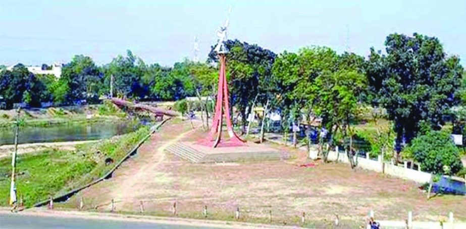 THAKURGAON: A view of the 'Victory Monument' in Thakugaon. BSS photo