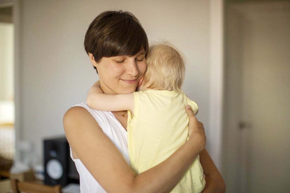 Clara Massons holds her two years old son Jaume at her home in Barcelona, Spain. Outdated medical practices related to childbirth that continue to be used despite evidence they cause harm have come under increasing scrutiny in Europe.