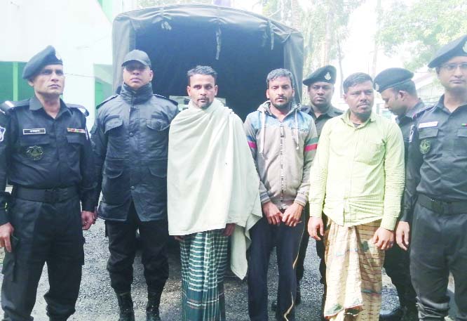 SATKHIRA: Three suspected members of a notorious pirate gang were arrested from Sundarbans by RAB early yesterday.