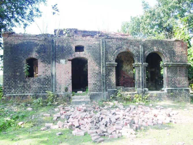 NILPHAMARI: A view of 'Nil Kuthi' at Notkhana Village of Polashbari Union in Nilphamari Sadar Upazila.