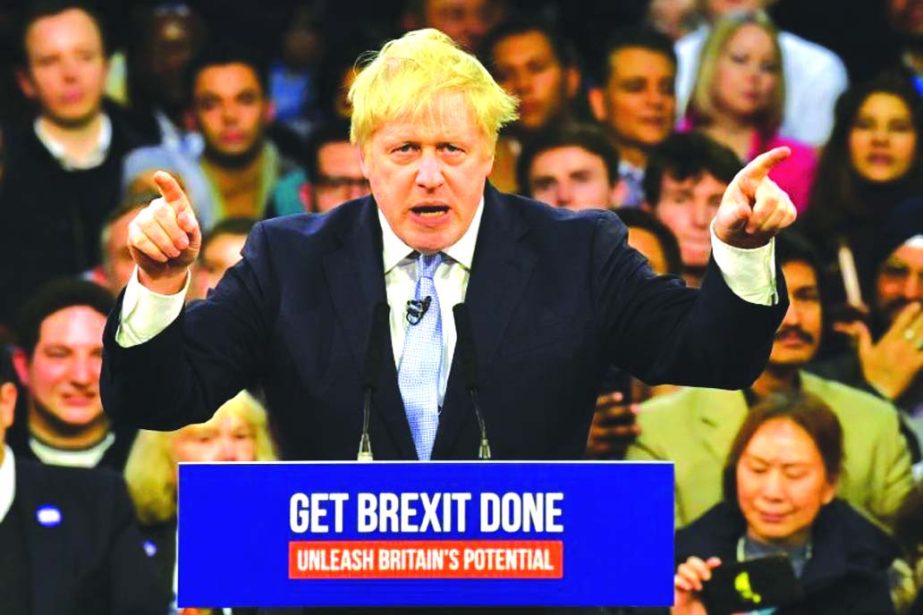 Britain's Prime Minister Boris Johnson secured a parliamentary majority in December's elections.