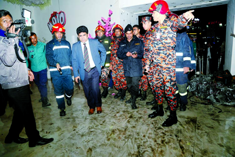 Fire Service and Civil Defence led by its Assistant Director Saleh Uddin conducted a drive titled 'Operation Safety' at Dhaka International Trade Fair on Wednesday.