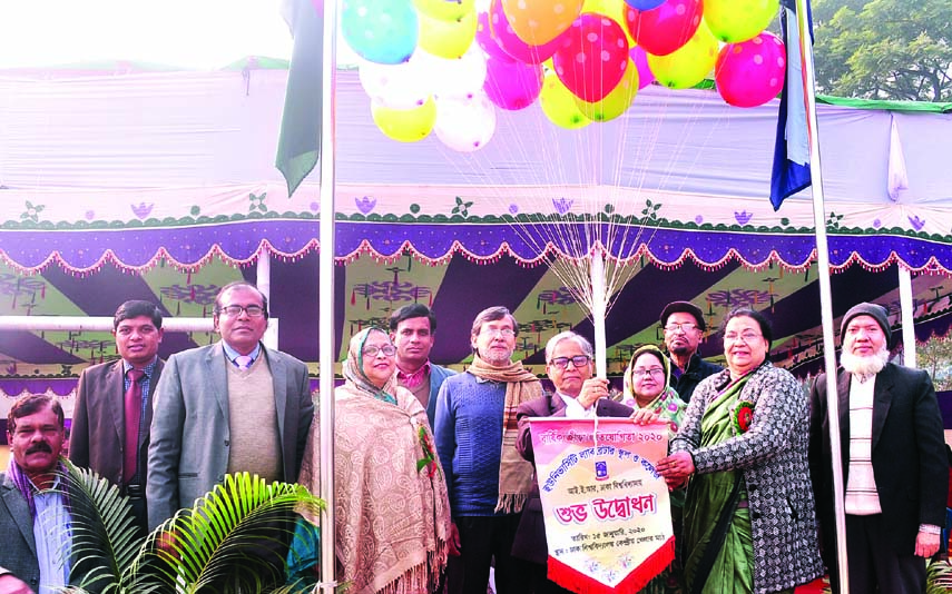 Vice-Chancellor of Dhaka University (DU) Professor Dr Md Akhtaruzzaman inaugurating the Annual Sports Competition of University Laboratory School & College by releasing the balloons as the chief guest at the Central Playground of DU